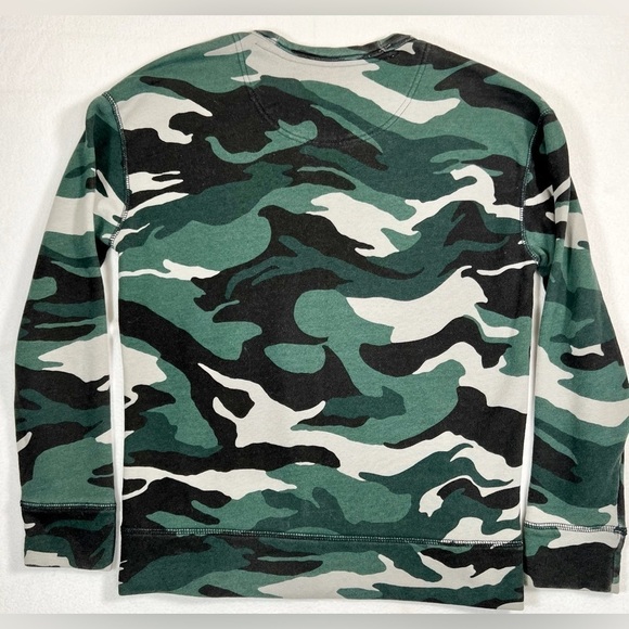 HOLLISTER Southern California Pacific Merchants Camo Pullover Sweatshirt Size XS - Picture 2 of 11